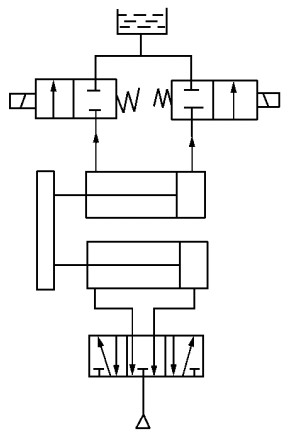 氣液聯動位置控制回路